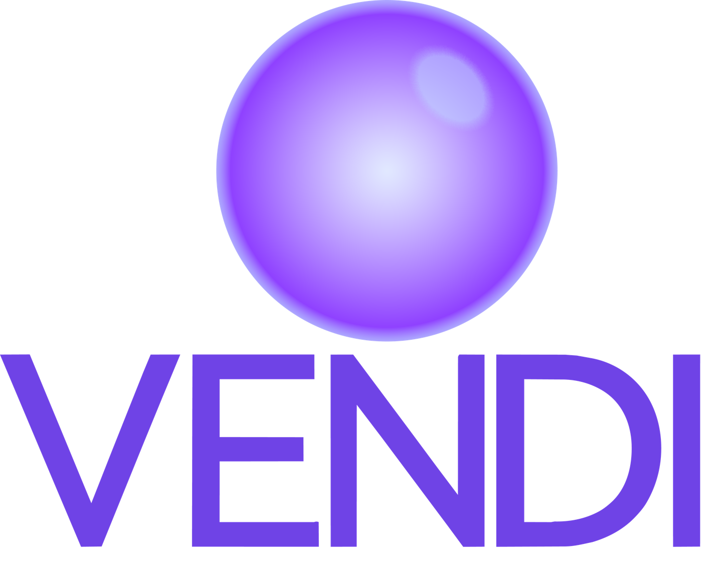 The Vendi wordmark, drawn by hand as a monoline.